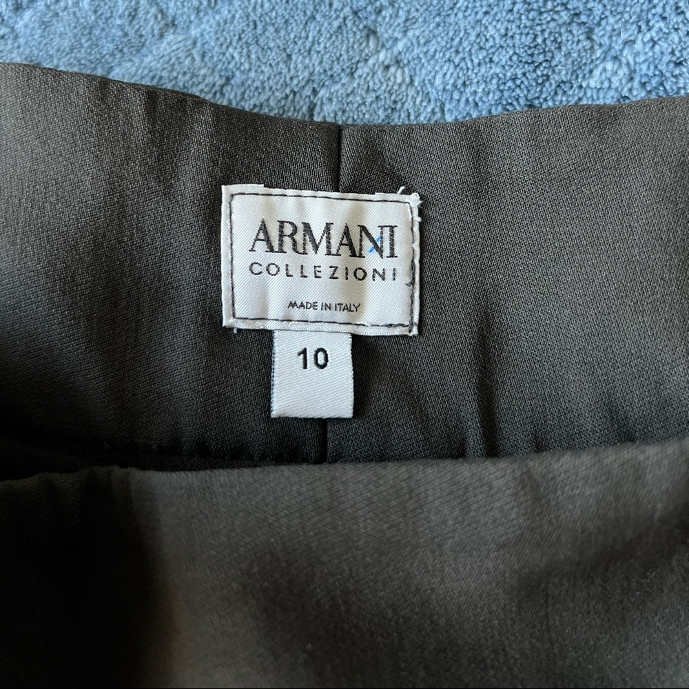 Brown Armani virgin wool pants